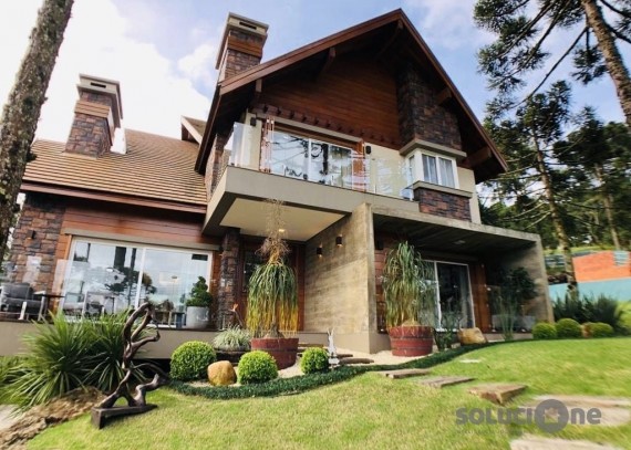 Casa de Condomínio, no bairro Aspen Mountain em Gramado