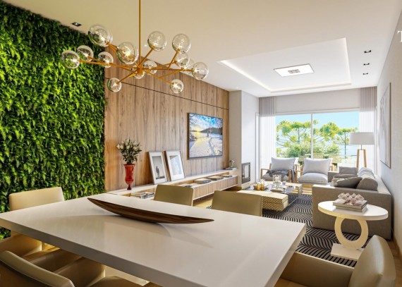 Sala de estar e jantar