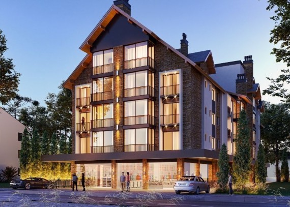 Apartamento, no bairro Centro em Canela