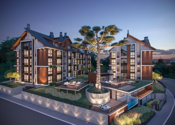 Apartamento, no bairro Centro em Canela