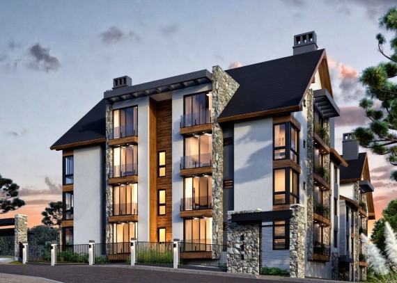 Apartamento, no bairro Centro em Gramado