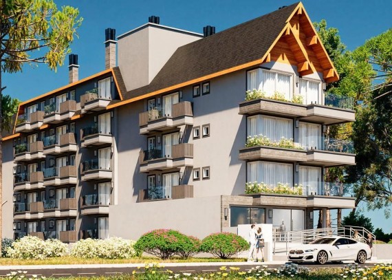 Apartamento, no bairro Centro em Canela